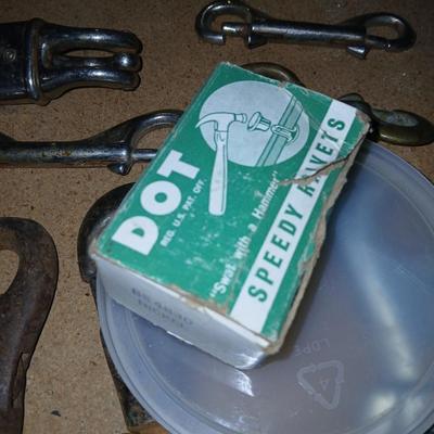 Lot of Clips, Snaps, Hardware & Tools – Swivels, Buckles, Fasteners & More