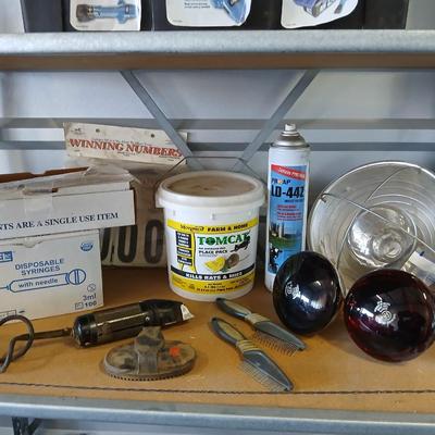 Farm & Animal Care Lot – Clippers, Syringes, Heat Lamps, Rodent Control & More