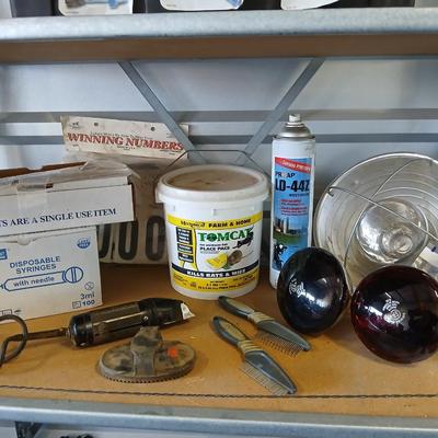 Farm & Animal Care Lot – Clippers, Syringes, Heat Lamps, Rodent Control & More