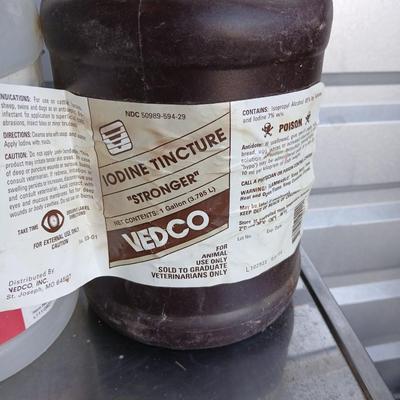 Bulk Livestock & Equine Liquid Supply Lot – Gallon Jugs of Topicals, Oils & Solutions