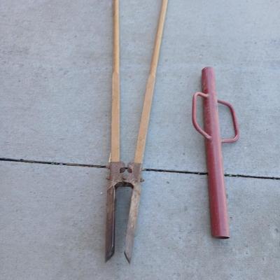 Post Hole Digger & Manual T-Post Driver