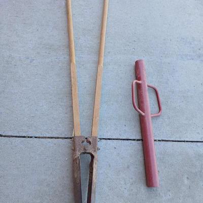Post Hole Digger & Manual T-Post Driver