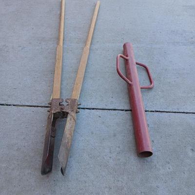 Post Hole Digger & Manual T-Post Driver