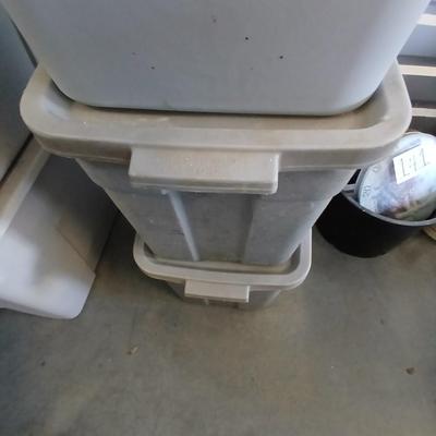Four Storage Totes with Lids
