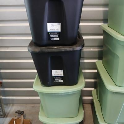 Storage Totes with Lids