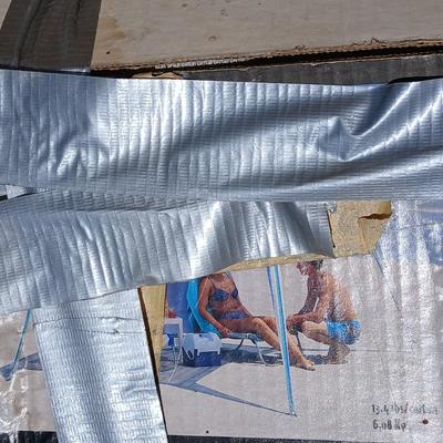 Lot of Assorted Shade Cloths & Canopy Frame Pieces in box