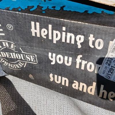 Lot of Assorted Shade Cloths & Canopy Frame Pieces in box