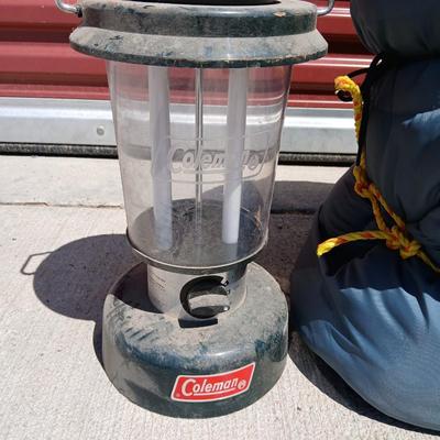 Coleman Camping Gear Lot – Lanterns & Sleeping Bag