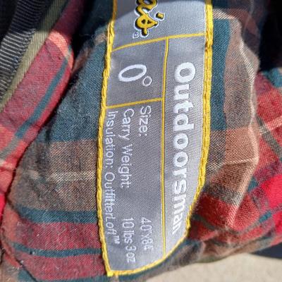 Cabela’s Sleeping Bag & Camouflage Camp Blanket Lot