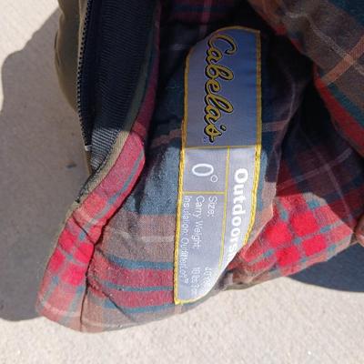 Cabela’s Sleeping Bag & Camouflage Camp Blanket Lot