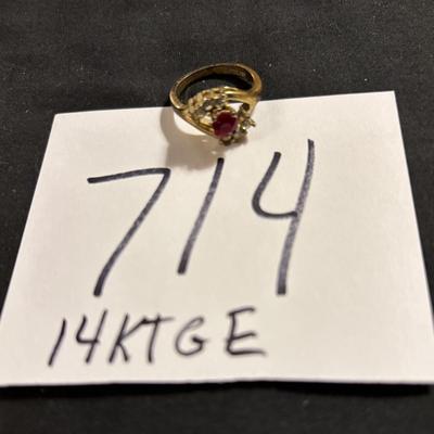 14kt GE Ring