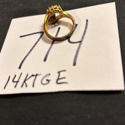 14kt GE Ring