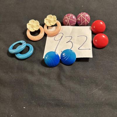 Vintage Pierced Earring Lot