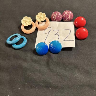 Vintage Pierced Earring Lot