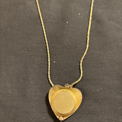 Vintage Heart Watch Pendant