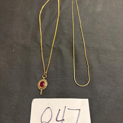 Gold Tone Necklace Lot