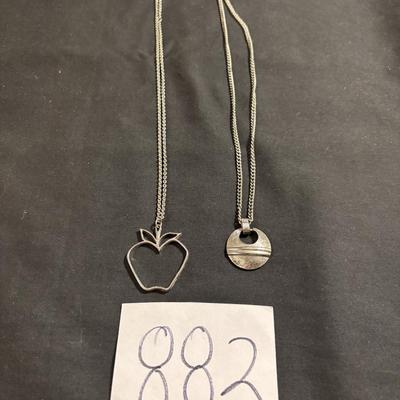 Silver Tone Necklace Lot