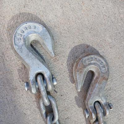 2 Come-Along's with Chain & Hooks