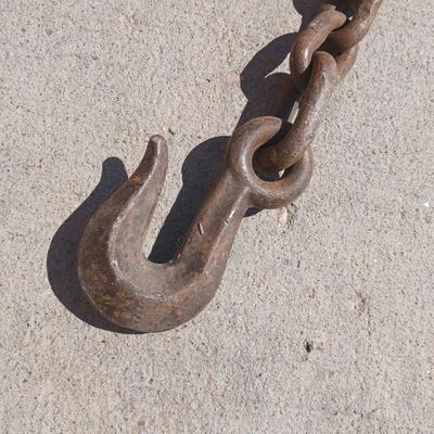 Two Heavy-Duty Tow/Log Chains with Hooks