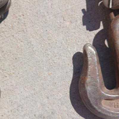 Two Heavy-Duty Tow/Log Chains with Hooks
