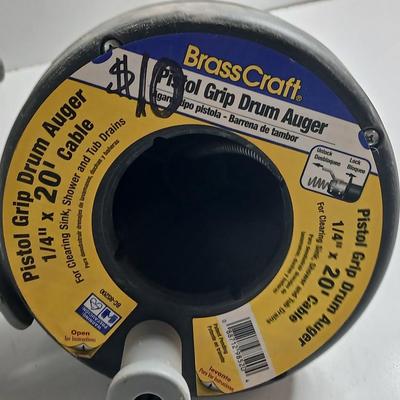 BrassCraft Pistol Grip Drum Auger – 1/4" x 20 Ft. Cable