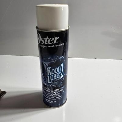 Animal Grooming Lot – Oster Clippers, Brushes & Kool Lube