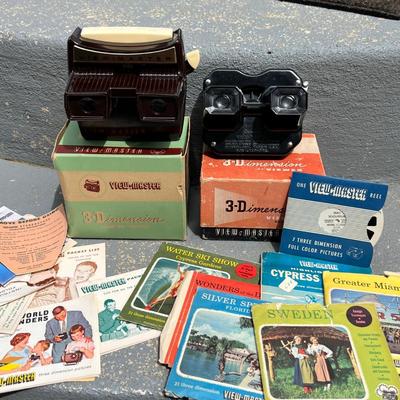 2 Vintage Sawyers View Master Lot w Slides