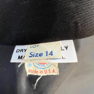 Christian Dior Navy Blue Wool Coat Vintage Size 14