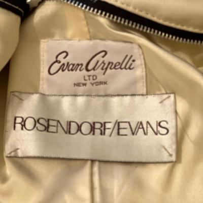 Evan Arpelli Leather Fox Fur Trim Coat Rabbit Fur Lined