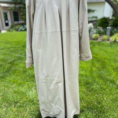 Evan Arpelli Leather Fox Fur Trim Coat Rabbit Fur Lined