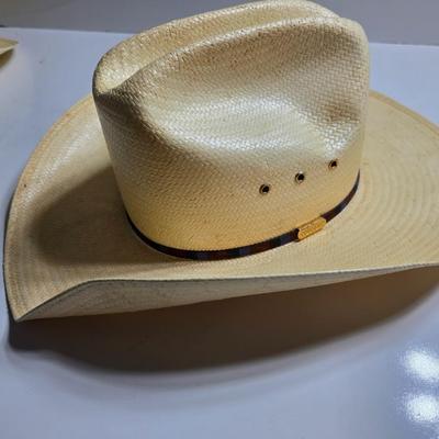 Trio of Straw Cowboy Hats – Western Ranch Style