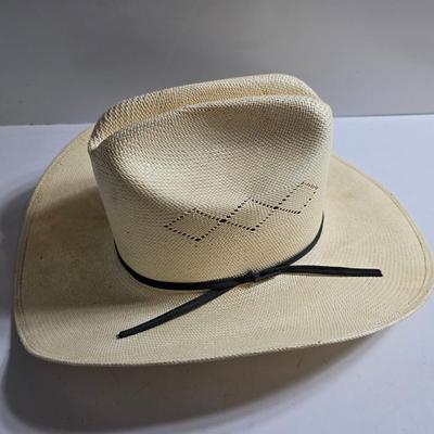 Trio of Straw Cowboy Hats – Western Ranch Style