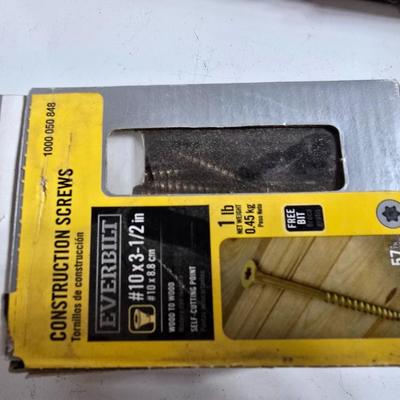 Lot of Hardware Supplies – Grip Rite Fasteners, Rope, Strapping & Brass Fittings