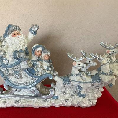 Santa and his reindeers
