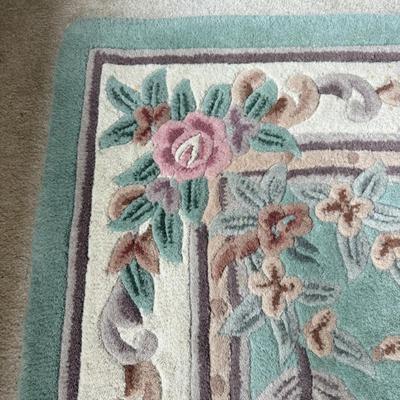 Rectangle Floral Wool Rug 4’9” x 7’9” (PBN-BM)
