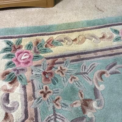 Rectangle Floral Wool Rug 4’9” x 7’9” (PBN-BM)