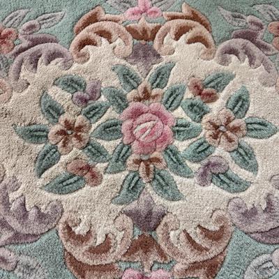Rectangle Floral Wool Rug 4’9” x 7’9” (PBN-BM)