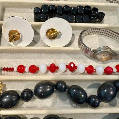 Red Black Jewelry Lot