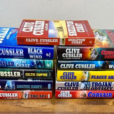Clive Cussler Book Lot