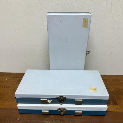 Lot of 3 Vintage 35mm Slide Storage Cases