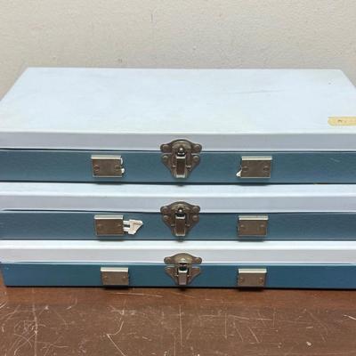 Lot of 3 Vintage 35mm Slide Storage Cases