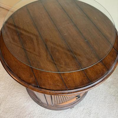Wooden Circular Side Table (PB-BM)