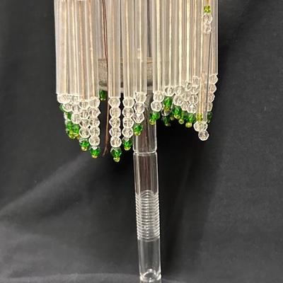 Glass beaded candle shade