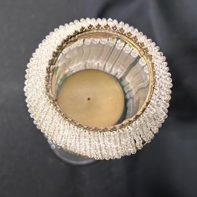 Glass beaded candle shade