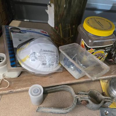 Large assortment of home hardware - Zip ties - Nails - Fasteners - and more