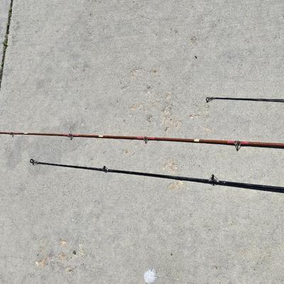 Lot of 3 Fishing Rods – Includes Zebco 33 Authentic, Vintage Cork Handle Rod, and More