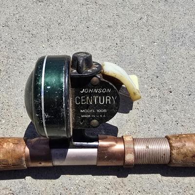 Lot of 3 Vintage Fishing Rods – Johnson Century Reel, Daisy Troller DT6, & More