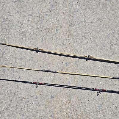 Lot of 3 Vintage Fishing Rods – Johnson Century Reel, Daisy Troller DT6, & More