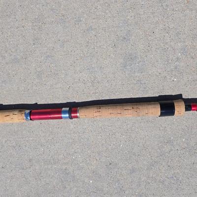 Lot of 3 Vintage Fishing Rods – Fiberglass & Wood Handles, Classic Hardware