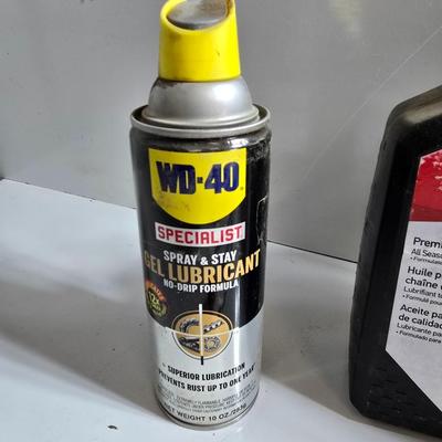 Chainsaw Maintenance Lot – Bar & Chain Oil, Files, WD-40, and More